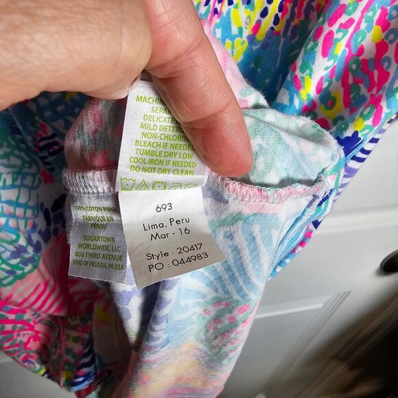 Lily Pulitzer Ali Dress Multi Roar of The Seas Women's XS - Picture 5 of 8